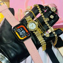 [7 in1] Smart Watch & Jewelry Combo with Interchangeable Straps | Necklace, Bracelet, Ring, Earrings