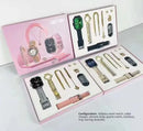[7 in1] Smart Watch & Jewelry Combo with Interchangeable Straps | Necklace, Bracelet, Ring, Earrings