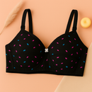 1 Pc Light Padded Cotton Printed Soft & Breathable Bra