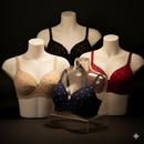 Pack Of 4 Light Padded Cotton Printed Soft & Breathable Bra